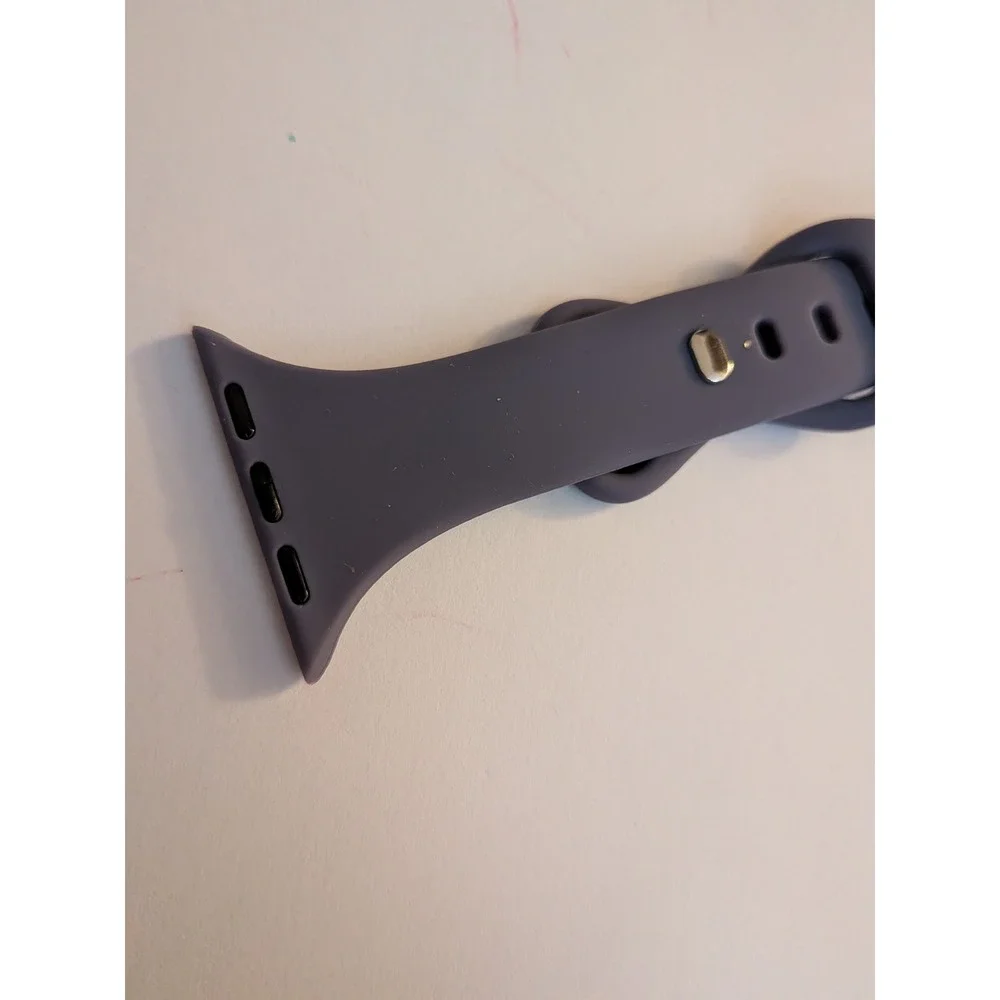 Silicone Sport Band‎ for Apple Watch Slate Purple Muted Lavender Strap Mens